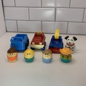 Little Tikes Tottle Tots Chunky People & Vehicles Lot Of 8